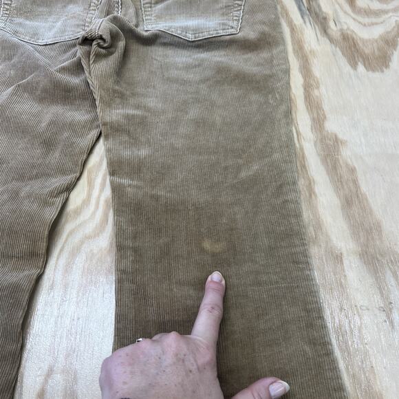 VTG Y2K Abercrombie & Fitch Corduroy Pants Womens 0 Beige Low Rise Boot Flare - Picture 8 of 13